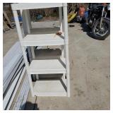2 White Plastic Shelves