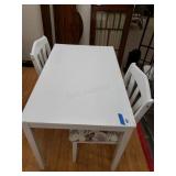 Table And Chairs. Print On Chairs Matches Lot