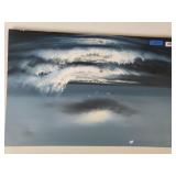 Unframed Seascape Painting