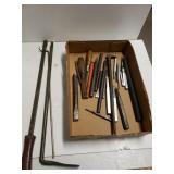Assorted Chisels, Tire Iron & More