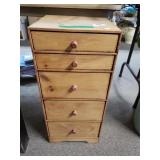 Wooden 5 Drawer Stand