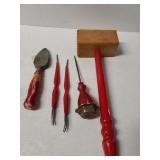 Red Handled Utensils