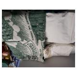 Duck Creek Crossing Blanket, White Sheet, Beige