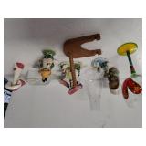 Assorted Glass Figures,  Glass Stemware & More