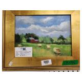 Hay Bales At Daffin House Oil Painting By Rose
