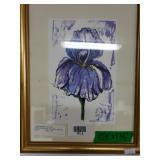 Lavender Irish Block Print By Rose Doster