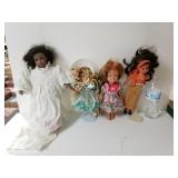 Variety Of Porcelain And Plastic Dolls