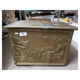 Vintage Metal And Wooden Chest