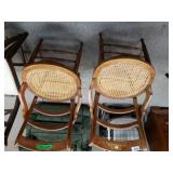 Round Woven Seat Chairs(2)