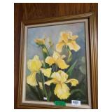 Yellow Flowers Painting By Rose Doster