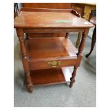 Cherry Like Single Drawer 3 Tier Stand