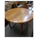 Light Wood Circular Table