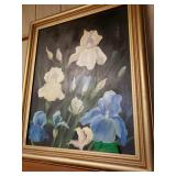 White Iris Painted By Rose Doster