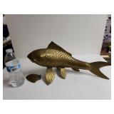 Brass Big Mouth Bass Decor. Needs Fin Repair