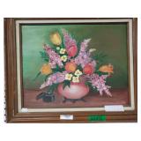 Oil On Canvas On Board By Local Artist Vancile