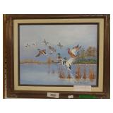 Oil On Canvas On Board Painting By Local Artist