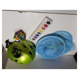 Green Razor Kids Helmet,  Rubik