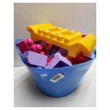 Children Play Blocks