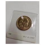 James Madison Uncirculated Dollar Gold Coin