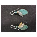 Silver Tone Dangle Earrings