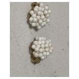 Unusual Vintage Marvella Designer Signed Earrings