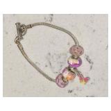 Spring Pandora Style Bead Bracelet