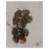 Vintage Copper Filigree Earrings