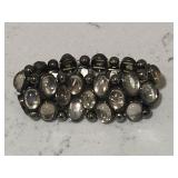 Unusual Vintage Faceted Cabochon Bracelet
