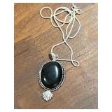 Southwestern Black Onyx Gemstone Necklace