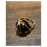 18KT Gold Tiger Eye Gemstone Ring hge