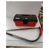 Hand Saw, Tool Box With Tools