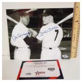 Autographed Print Of Joe DiMaggio & Mickey Mantle