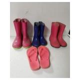 Childrens Rubber Boots & Flip Flops