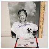 Autographed Print Of Mickey Mantle - W/COA -