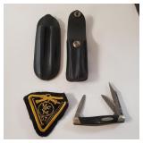 Small Buck Knife W/2 Sheaths & Patch