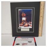 Autographed Print Of Muhammad Ali "3-Time