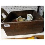 Vintage Ammo Box With Contents