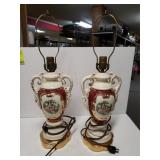 Porcelain Victorian Style Lamp Base