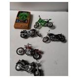 Assorted Toy Motorcycles & Mattel Handheld