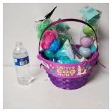 New Easter Basket With New Items Inside