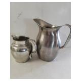 Pewter & Silver Like Pitcher