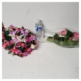 Easter Lights And Glass Globe With Flowers