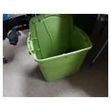 Storage Tote With Contents To Include Thick Sox