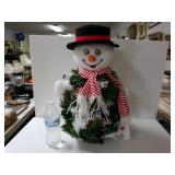 Lighted Christmas Tree Snowman