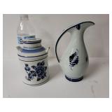 Holland Handwork Container And Pitcher