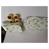 Summer Breeze Pfaltzgraff Napkin Rings,  Napkins,