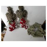 Cherub Wall Shelf & Floral Wall Basket S