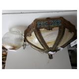 Vintage Slag Glass Ceiling Fan