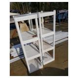 White Plastic Shelves