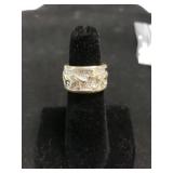 Gold Ring Marked 18k GF Size 5